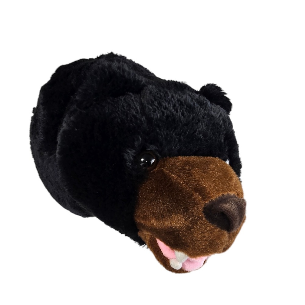Adore Plush Co Tahoe The Black Bear Plush Stuffed Animal 3D Wall Mount 12" EUC